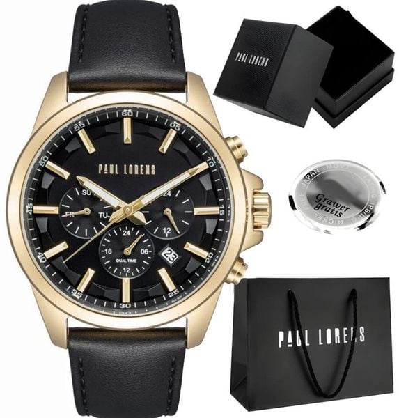Zegarek męski Paul Lorens MAKALU-PROF Z GRAWEREM. Zegarki męskie Paul Lorens, bez wzorów. Za 219.00 zł.