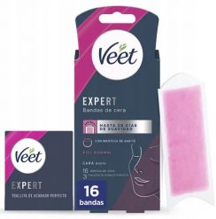 Depilator Veet Paski woskowe Plastry do Depilacji Twarzy 16szt. Depilatory Veet. Za 45.00 zł.