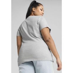 Damska koszulka ESS No. 1 Logo PUMA Light Gray Heather. Czarne bluzki damskie Puma, s, bez wzorów, z gumy, sportowe, bez kołnierzyka, bez ramiączek. W wyprzedaży za 64.00 zł.