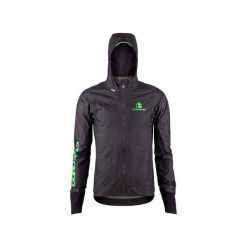 Kurtka wodoodporna Etxeondo Guante Esku. Czarne kurtki męskie ETXEONDO, l, bez wzorów, z gore-texu, sportowe, bez kaptura. Za 488.95 zł.