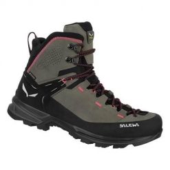 Buty trekkingowe damskie Salewa Mtn Trainer 2 Mid Gtx. Czarne obuwie trekkingowe damskie Salewa, ze skóry, bez zapięcia. Za 1,269.00 zł.