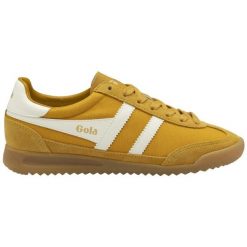 Sznurowane trampki damskie Gola Topspin. Białe trampki i tenisówki damskie Gola, bez wzorów, bez zapięcia. Za 427.50 zł.