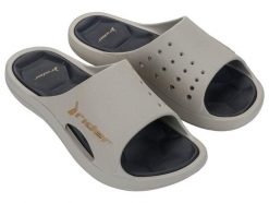 Buty klapki sportowe męskie Rider Bay XIV Ad. Szare klapki męskie Rider, bez wzorów, z materiału, bez zapięcia. Za 129.00 zł.