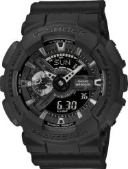 Zegarek sportowy G-SHOCK Casio G-Shock GA-114RE-1AER 200m czarny. Czarne zegarki sportowe G-Shock, bez wzorów. Za 719.00 zł.