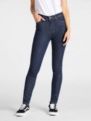 Damskie Spodnie Lee Ivy Super Skinny High Dark Hunt L32EMOHW 112107429, W27 L31. Spodnie materiałowe damskie Lee, bez wzorów, z bawełny, z podwyższonym stanem, długie. Za 229.99 zł.