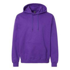 Bluza Z Kapturem Dla Dorosłych Unisex Softstyle Midweight. Fioletowe bluzy męskie GILDAN, m, bez wzorów, bez ramiączek, z kapturem. Za 146.99 zł.