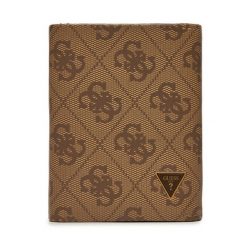 Portfel Guess. Brązowe portfele męskie Guess, z aplikacjami. Za 319.99 zł.