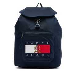 Plecak Tommy Jeans. Niebieskie plecaki męskie Tommy Jeans, bez wzorów, z jeansu, sportowe. Za 529.99 zł.