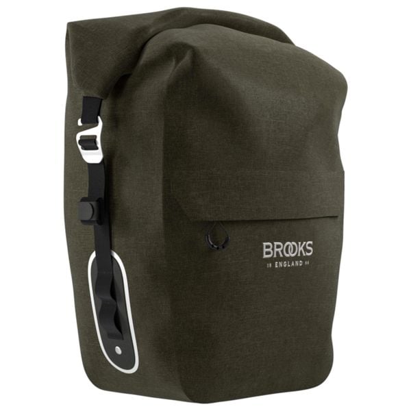 Torba Rowerowa Single Scape L 18-22L. Zielone torby na ramię męskie Brooks England, z materiału, na ramię. Za 593.49 zł.