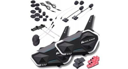 Interkom motocyklowy Midland R1 MESH TWIN na 2 kaski. Słuchawki bezprzewodowe Midland. Za 1,289.99 zł.
