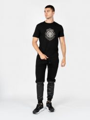 Les Hommes T-Shirt "Luxury Logo" | LBT1027700E | Mężczyzna | Czarny. Czarne t-shirty męskie Les Hommes, m, bez wzorów, z bawełny, bez kołnierzyka, bez ramiączek. W wyprzedaży za 459.00 zł.