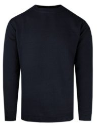 Męski Sweter - Okrągły Dekolt - Brave Soul - Granatowy. Niebieskie swetry męskie Brave Soul, m, bez wzorów, z poliesteru, biznesowe, bez kołnierzyka, bez ramiączek. Za 119.00 zł.