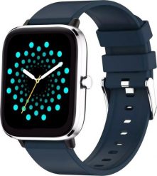Smartwatch Rubicon RNCE79 Niebieski (RNCE79). Niebieskie zegarki smartwatch Rubicon, bez wzorów. Za 159.00 zł.