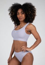 Top bikini Gorilla Wear Summerville. Fioletowe stroje kąpielowe damskie GORILLA WEAR, l, bez wzorów, z materiału. Za 162.30 zł.