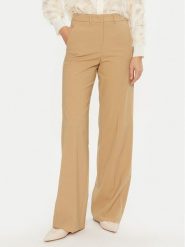 Marella Spodnie materiałowe Galoppo 2423136162 Brązowy Wide Leg. Brązowe spodnie materiałowe damskie Marella, bez wzorów, z materiału. Za 839.99 zł.