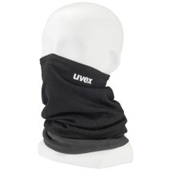 Bandana komin unisex Uvex Loop Thermo chusta wielofunkcyjna z wełny merino. Czarne szaliki męskie Uvex, bez wzorów, z wełny. Za 149.90 zł.
