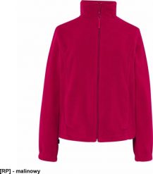JHK FLRL300 - Bluza polarowa damska, taliowana, z suwakiem i dwoma zapinanymi kieszeniami - malinowy M. Różowe bluzy damskie JHK, m, bez wzorów, z polaru, bez ramiączek, bez kaptura. Za 58.74 zł.