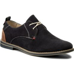 Półbuty LANETTI M17SS086-2. Niebieskie półbuty męskie Lanetti, bez wzorów, z materiału, bez obcasa, bez zapięcia. W wyprzedaży za 79.99 zł.