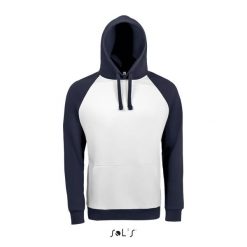 Bluza z kapturem Sol's Seattle. Białe bluzy damskie SOL'S, m, bez wzorów, z bawełny, bez ramiączek, z kapturem. Za 215.50 zł.