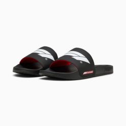 Klapki unisex Puma F1 LEADCAT 2.0 LOGO czarne 30884601 r 40.5. Czarne klapki męskie Puma, bez wzorów, z materiału, bez zapięcia. Za 202.54 zł.