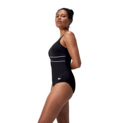 Strój kąpielowy jednoczęściowy damski Speedo Eclipse. Białe stroje kąpielowe damskie Speedo, l, bez wzorów. Za 321.15 zł.