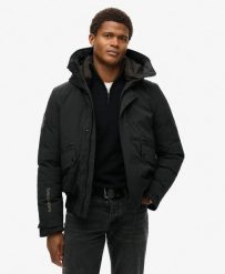 Kurtka Bomber Pikowana City. Czarne kurtki męskie Superdry, m, bez wzorów, z materiału, bez kaptura. Za 765.60 zł.