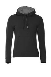 Clique Classic Hoody Women – bluza z kapturem czarna z kieszenią kangurką. Czarne bluzy damskie CLIQUE, m, bez wzorów, z bawełny, bez ramiączek, z kapturem. Za 307.05 zł.