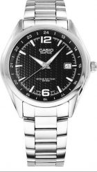 Zegarek Casio Zegarek Męski CASIO EDIFICE EF-121D-1AVEG 10 BAR. Zegarki męskie Casio, bez wzorów. Za 364.22 zł.