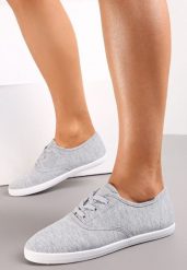 Szare Sznurowane Tenisówki Przed Kostkę Calapse. Szare trampki i tenisówki damskie Renee, bez wzorów, przed kostkę, bez zapięcia. Za 39.99 zł.