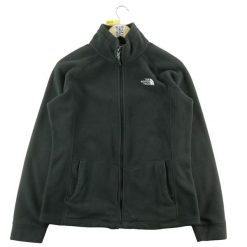 Second life - Kurtka polarowa damska The North Face - Stan dobry. Czarne kurtki sportowe damskie The North Face, l, bez wzorów, z materiału, bez ramiączek, bez kaptura, trekkingowe. Za 127.76 zł.