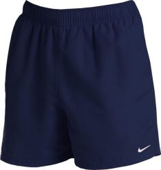 Nike Spodenki kąpielowe męskie Nike 5 Volley Midnight granatowe NESSA560 440 : Rozmiar - S. Kąpielówki męskie Nike, m, bez wzorów. Za 142.07 zł.