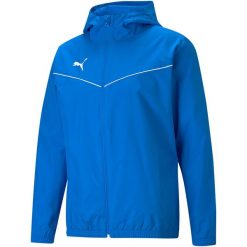 Puma teamRISE All Weather kurtka. Niebieskie kurtki męskie Puma, l, bez wzorów, sportowe, bez kaptura. Za 298.86 zł.