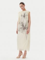 Herskind Sukienka koktajlowa Veronika 5586199 Écru Loose Fit. Sukienki damskie Herskind, bez wzorów, z jedwabiu, wizytowe, bez kołnierzyka, bez ramiączek. Za 949.99 zł.