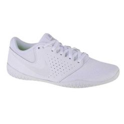 Trampki Damskie Skóra Cheer Sideline IV. Białe trampki i tenisówki damskie Nike, bez wzorów, ze skóry, bez zapięcia. Za 427.99 zł.