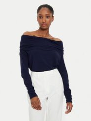Kontatto Sweter 3M0113 Granatowy Regular Fit. Niebieskie swetry nierozpinane damskie Kontatto, m, bez wzorów, z syntetyku, bez kołnierzyka, bez ramiączek. Za 209.99 zł.