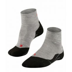 Skarpetki Falke TK5 Short. Szare skarpety męskie Falke, bez wzorów, z poliamidu. Za 156.50 zł.