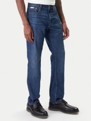 Calvin Klein Jeans Jeansy LV04RE777G Granatowy Slim Fit. Niebieskie jeansy męskie Calvin Klein Jeans, z bawełny. Za 309.99 zł.