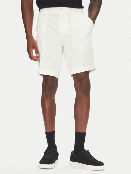 BOSS Szorty materiałowe H-Slice 50540743 Biały Slim Fit. Białe szorty męskie Boss, bez wzorów, z bawełny. Za 299.99 zł.
