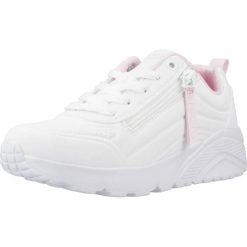 Buty SKECHERS UNO LITE - EASY ZIP Biały. Białe buty zimowe męskie Skechers, bez wzorów, z materiału, bez obcasa, bez zapięcia. Za 249.99 zł.