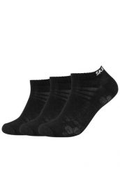 Skarpetki sportowe dla dorosłych 3PPK Mesh Ventilation Socks. Czarne skarpety męskie Skechers, bez wzorów, z bawełny. Za 24.99 zł.