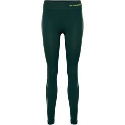 Damskie legginsy bezszwowe Hummel Zone. Zielone legginsy damskie Hummel, bez wzorów. Za 170.00 zł.