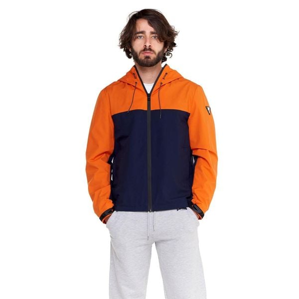 Minimalistyczna męska kurtka z nylonu ripstop. Brązowe kurtki męskie LEONE 1947 APPAREL, l, bez wzorów, z nylonu, sportowe, bez kaptura. W wyprzedaży za 223.60 zł.