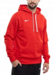 Bluza męska Nike Park 26 Fleece Hoodie czerwona IB1222 657 L. Czerwone bluzy męskie Nike, l, bez wzorów, bez ramiączek, bez kaptura. Za 235.49 zł.