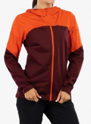 Kurtka biegowa damska Rab Kinetic Ultra Jacket. Czerwone kurtki sportowe damskie RAB, l, bez wzorów, z materiału, bez ramiączek, bez kaptura, do biegania. Za 828.20 zł.