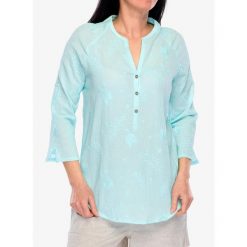 Koszula turystyczna damska Royal Robbins Oasis Tunic II 3/4 Sleeve. Zielone koszule damskie ROYAL ROBBINS, bez wzorów, casualowe, bez kołnierzyka, bez ramiączek. Za 361.99 zł.