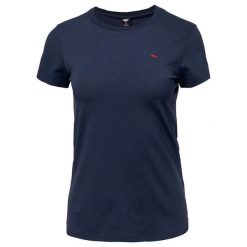 Koszulka Damska Playo II Slim. Niebieskie bluzki damskie Hi-tec, bez wzorów, sportowe, bez kołnierzyka, bez ramiączek. Za 53.99 zł.