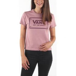 Vans Koszulka Różowy. Czerwone bluzki damskie Vans, s, bez wzorów, z bawełny, bez kołnierzyka, bez ramiączek. Za 128.95 zł.