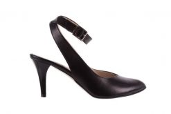 Czółenka Bayla-097 02 Czarne czółenka, Skóra naturalna - 36. Czarne czółenka damskie Bayla, bez wzorów, z materiału, biznesowe, bez obcasa, na szpilce, bez zapięcia. W wyprzedaży za 134.10 zł.