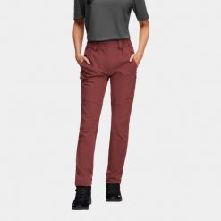 Spodnie trekkingowe damskie Alpinus Marmore materiał z filtrem UPF50+. Czerwone spodnie sportowe damskie Alpinus, na lato, bez wzorów, z materiału, sportowe, trekkingowe. Za 199.00 zł.