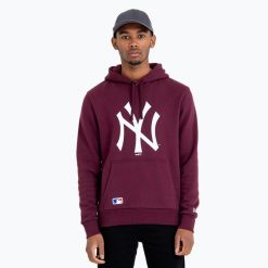 Bluza męska New Era NOS MLB Reguler New York Yankees Hoody. Czerwone bluzy męskie New Era, m, bez wzorów, bez ramiączek, bez kaptura. Za 239.99 zł.